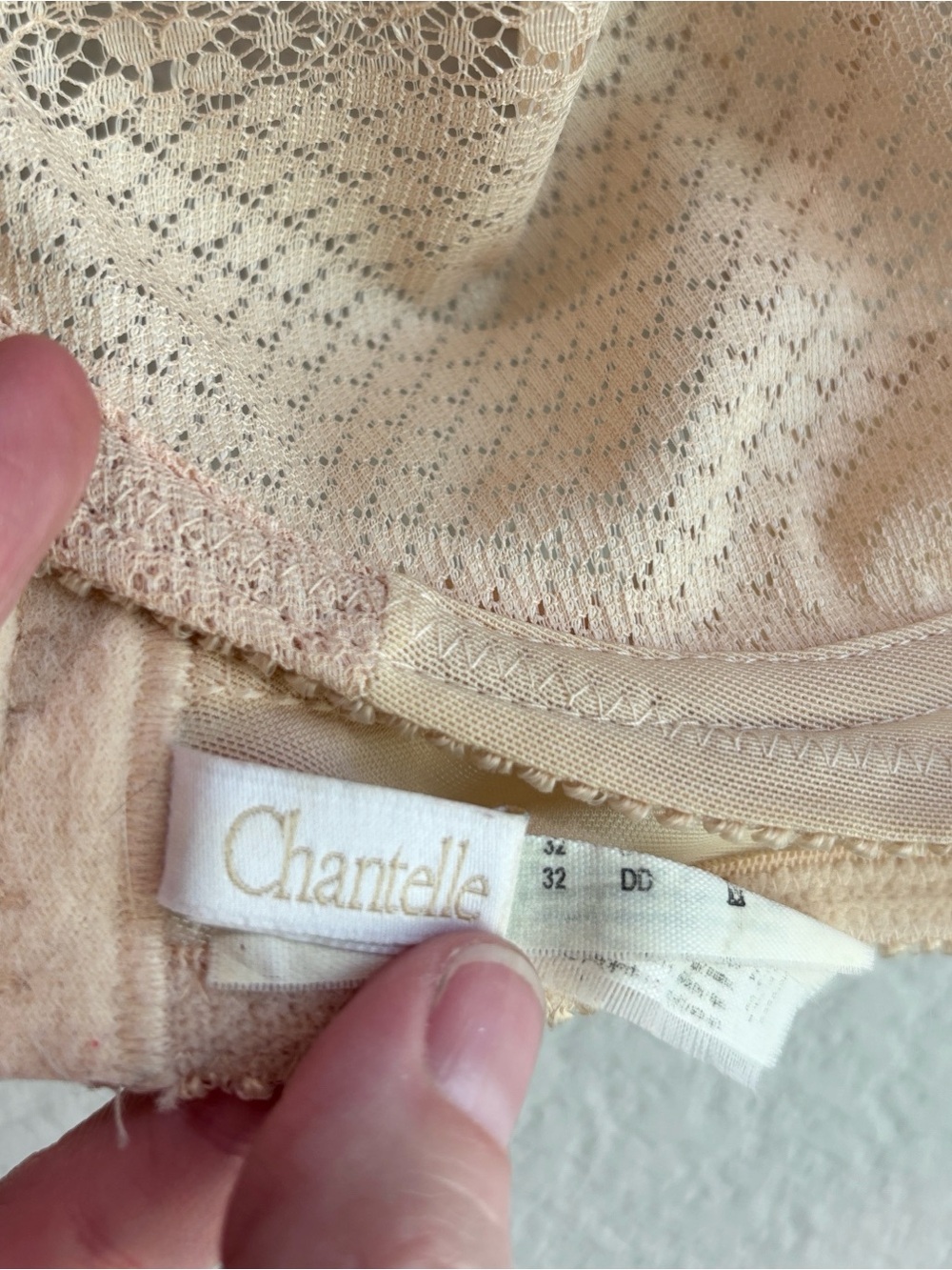 Chantelle Tamaris Nude Lace Underwire Bra 32DD Style 1660 - Picture 4 of 7